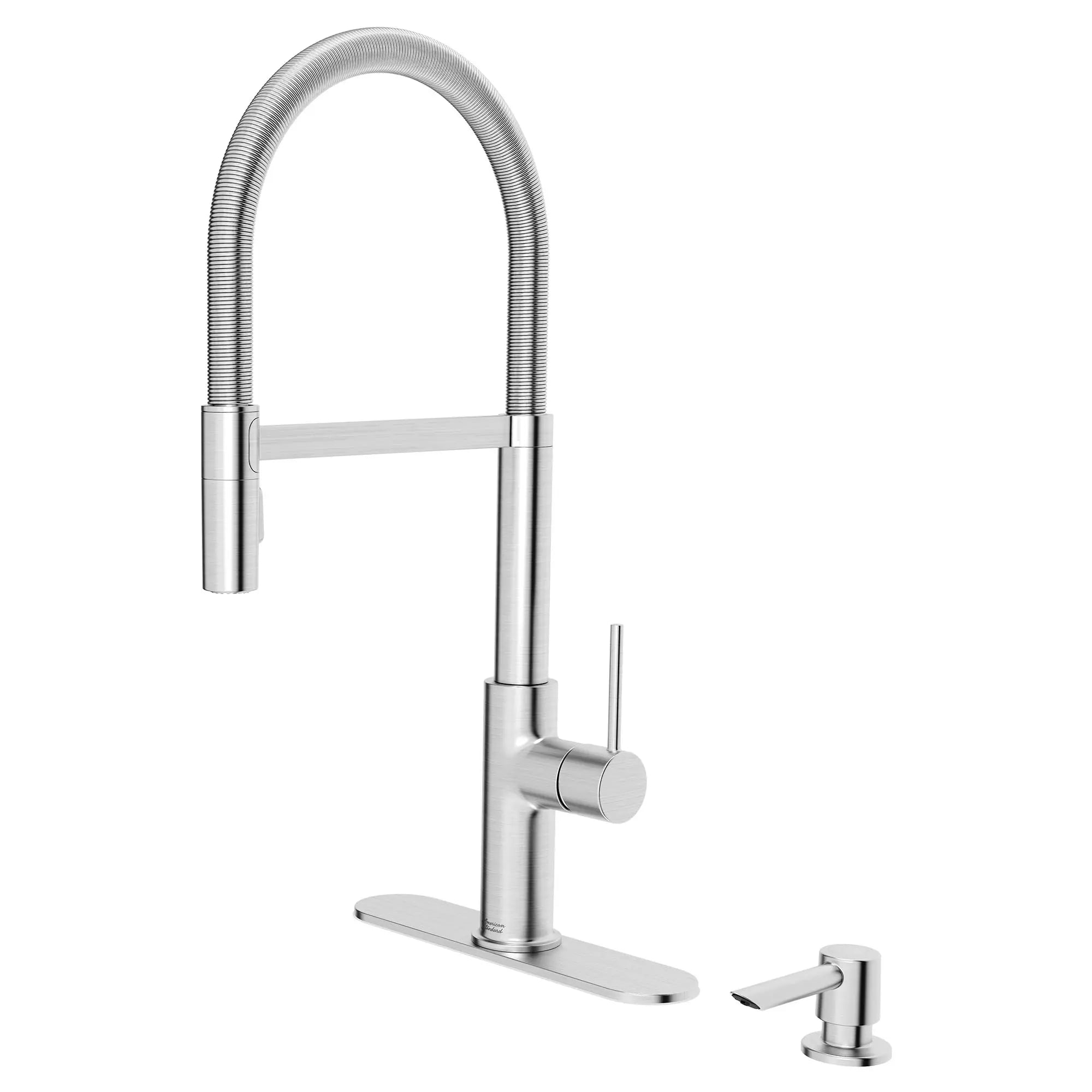 Tamarind Semi-Pro Dual Spray Kitchen Faucet with Deck Plate and Soap Dispenser — thumbnail 3
